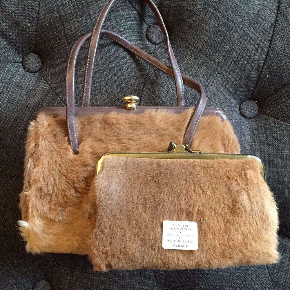 Fur purse and wallet